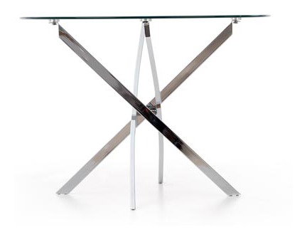 Blagovaonski stol Raunds (za 4 osobe) (transparentna + krom)