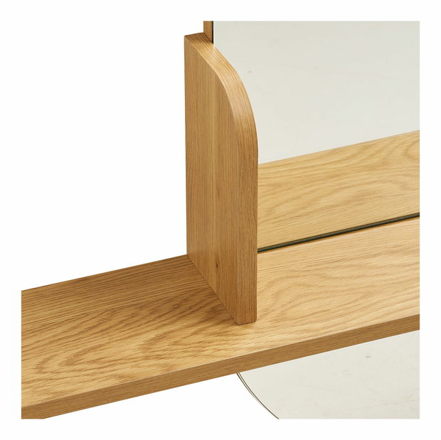 Zrkadlo s poličkou Basilina 2 (prírodná)