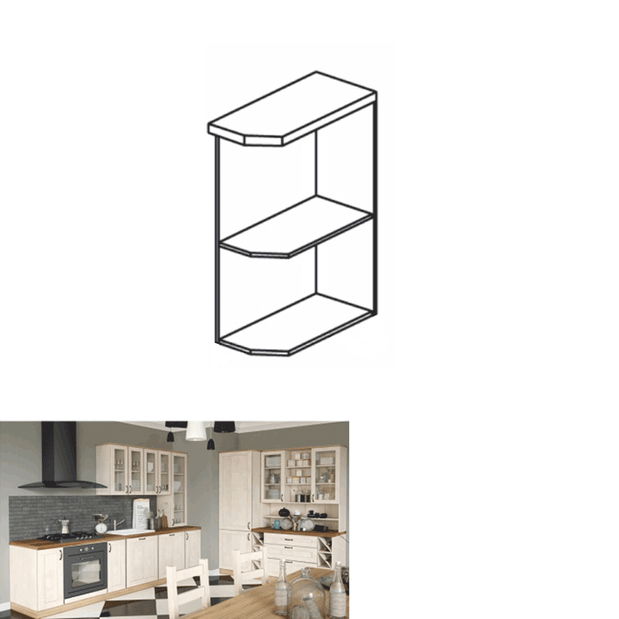 Donja kuhinjska polica Regnar D25PZ