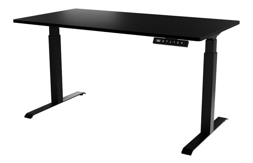 Elektromosan állítható magasságú PC asztal Fega Long 150 (fekete) 
