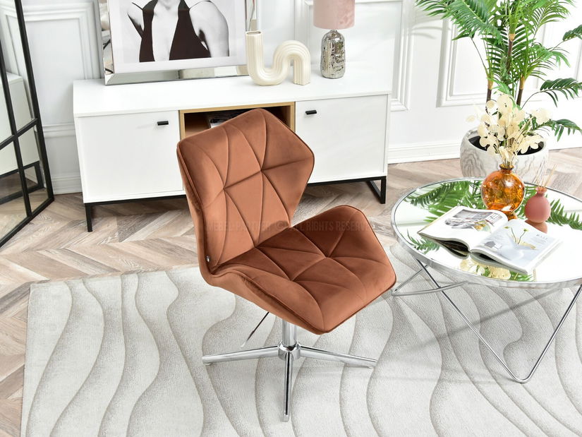 Fotoliu Velma S (cupru + crom)