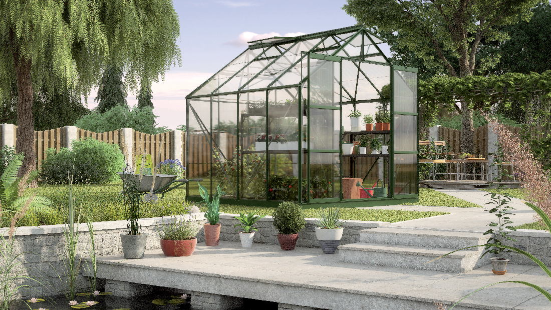 Stil clasic Greenhouse Jupiter 6700 (sticlă + verde)