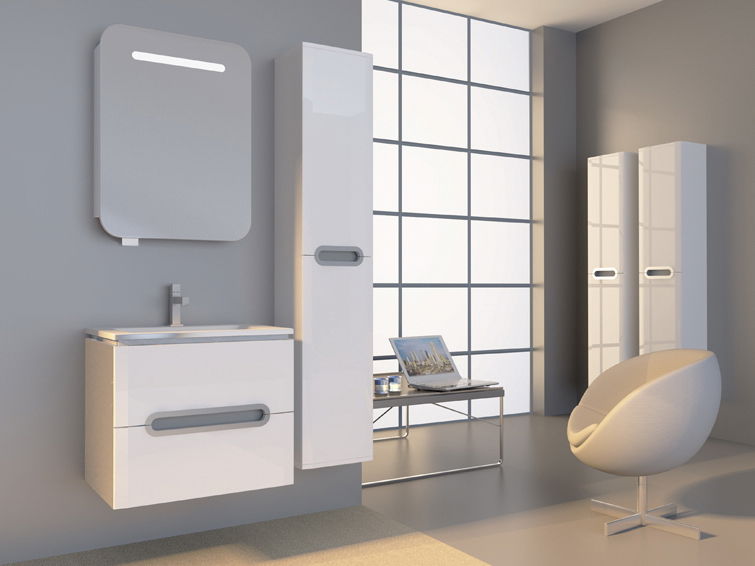 Zidni kupaonski ormarić s umivaonikom- Juventa Pr-85 W