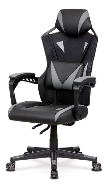 Fotoliu de birou/gaming Yarbun-Y322-GREY (Negru + Gri)