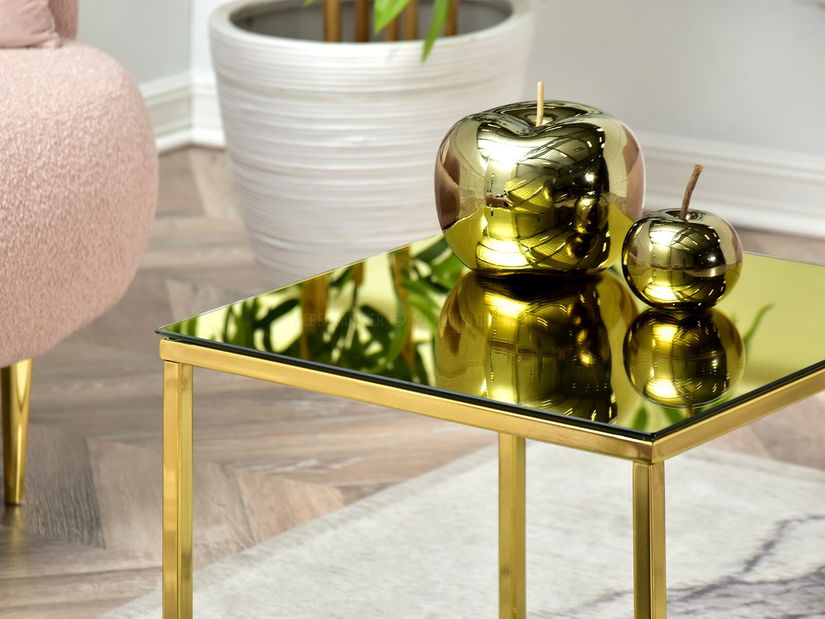 Măsuță de cafea Bella S (auriu + auriu)