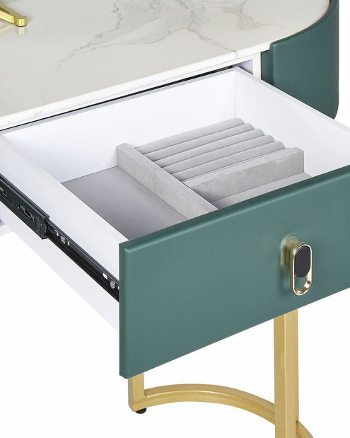 Toaletný stolík Viay (zelená)