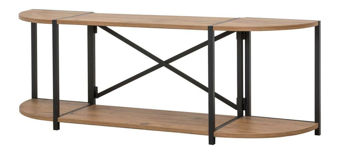 TV asztal Punale (atlanti fenyő + fekete)