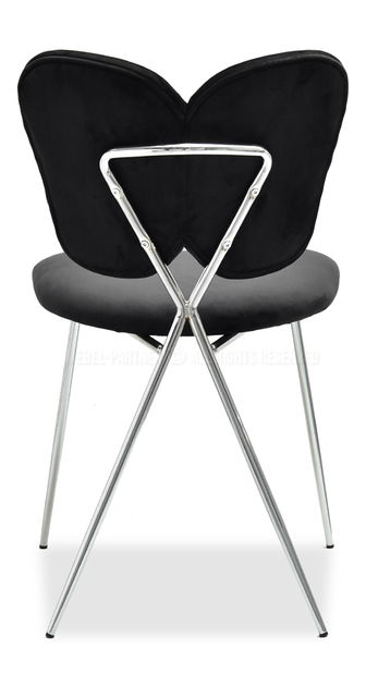 Stolička Wrangler (čierna + chrómová)