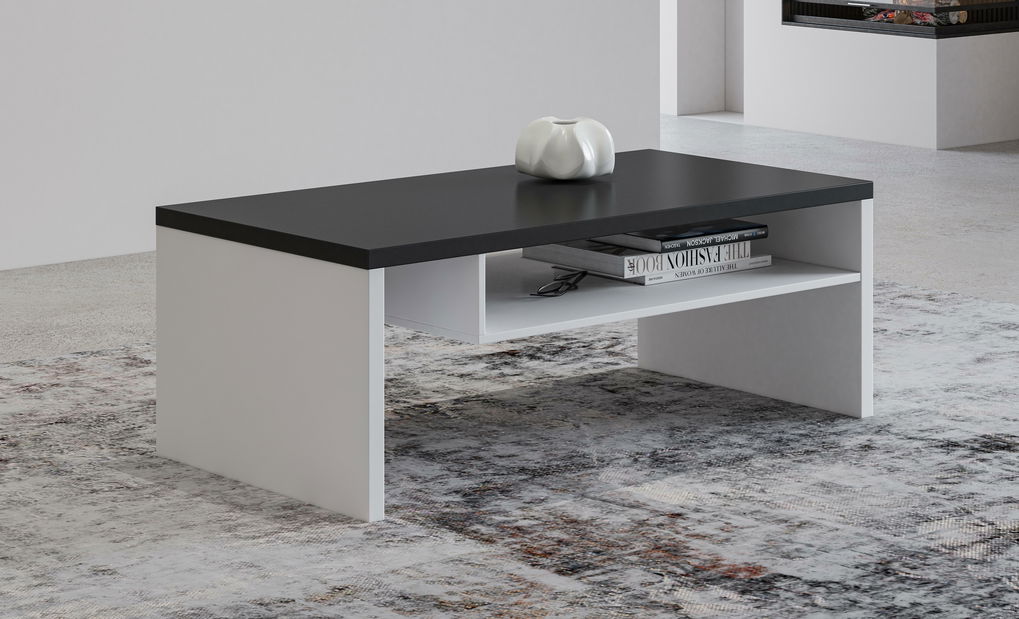 Stolić za kavu Crossroad W99 (crna + bijela)