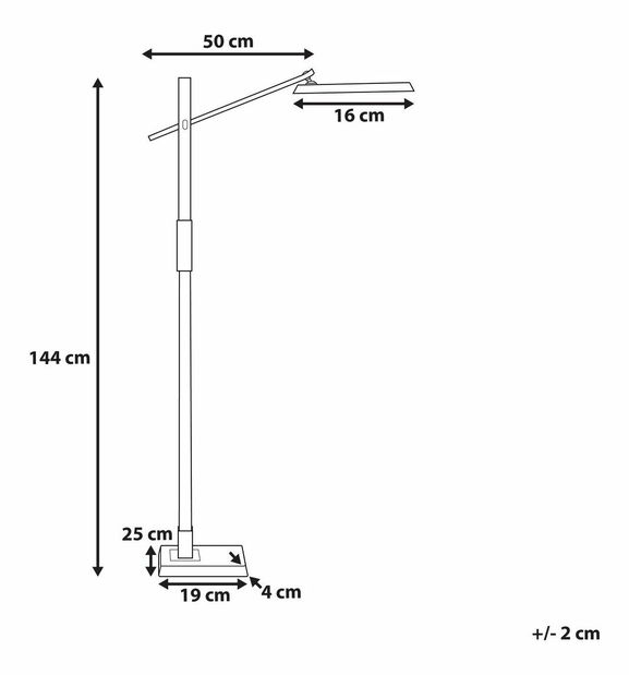 Lampă de podea Andi (gri)
