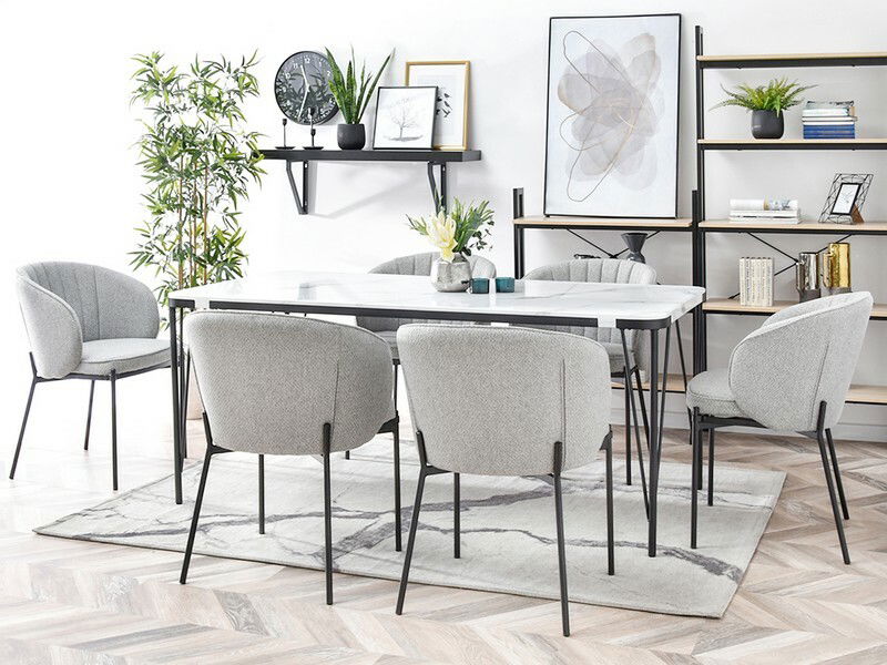 Scaun Felix (gri + auriu)