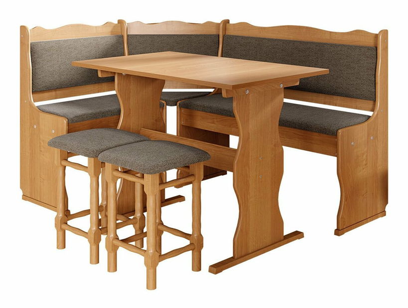 Kutna garnitura za kuhinju Meyana (joha) (peru 05) (sa stolom i tabureima)