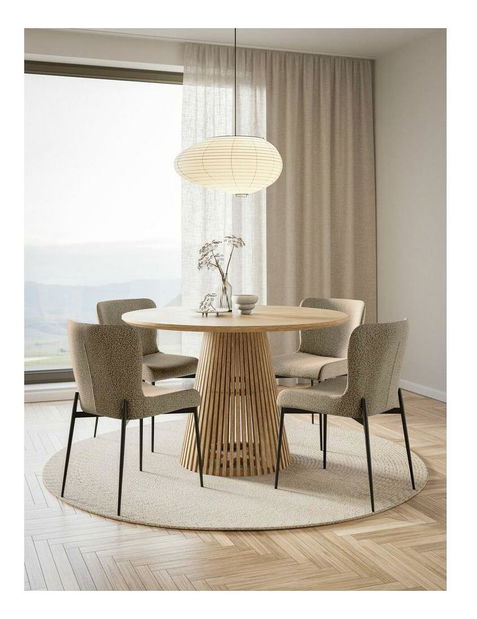 Jedálenská stolička Nebula (sivobéžová + čierna)