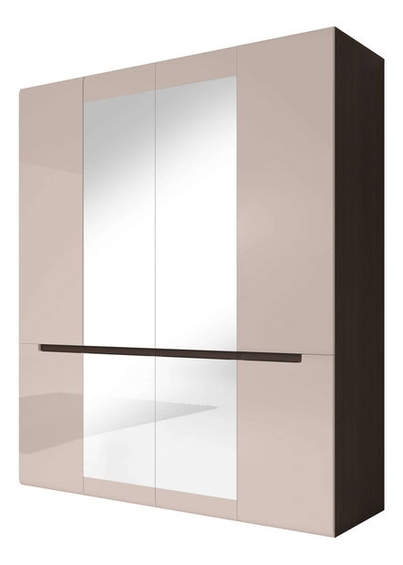 Šatníková skriňa Hayle Typ 20 (dub sonoma tmavá + sivý pieskový lesk)