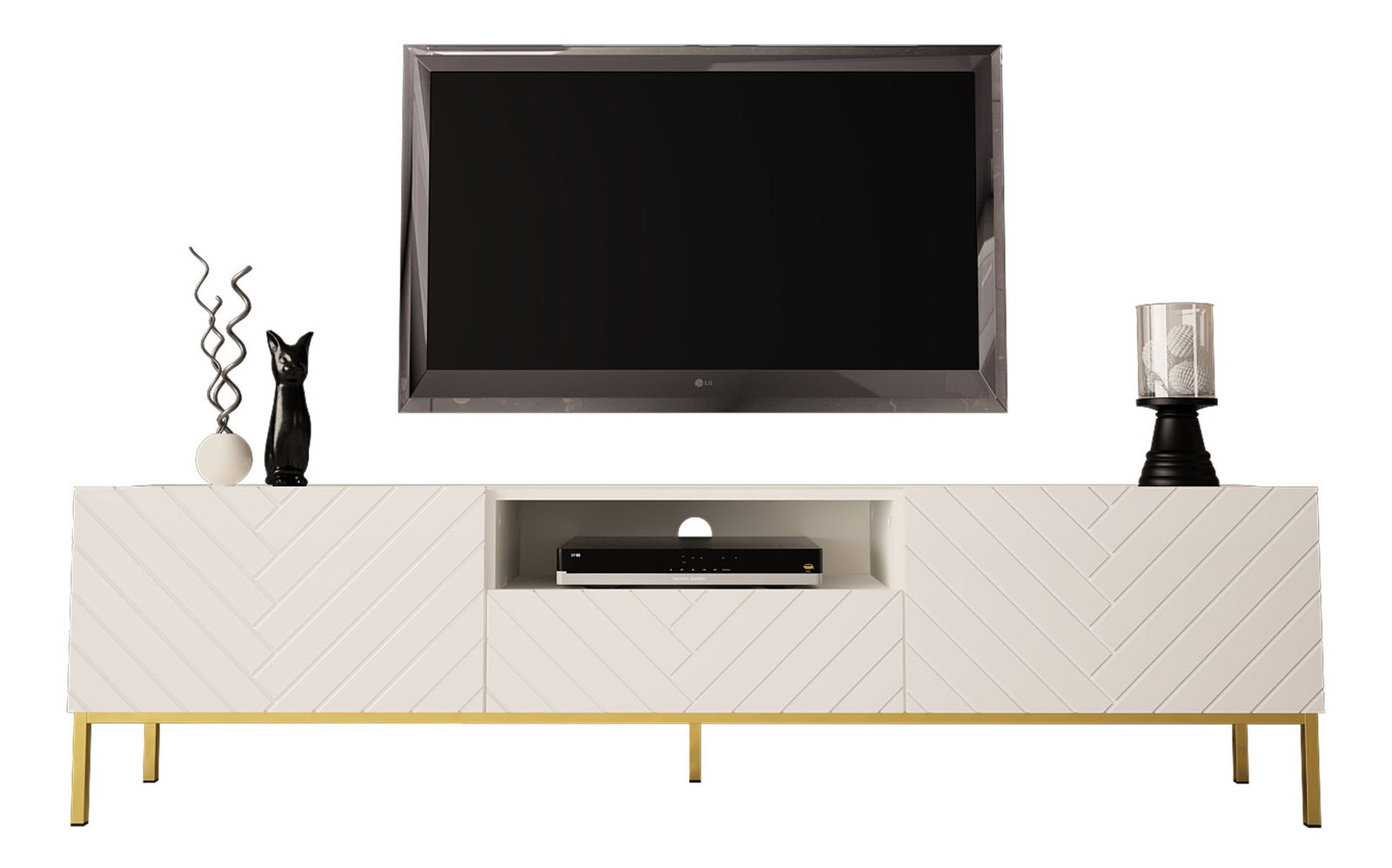 TV stolík/skrinka Gallina (čierna)