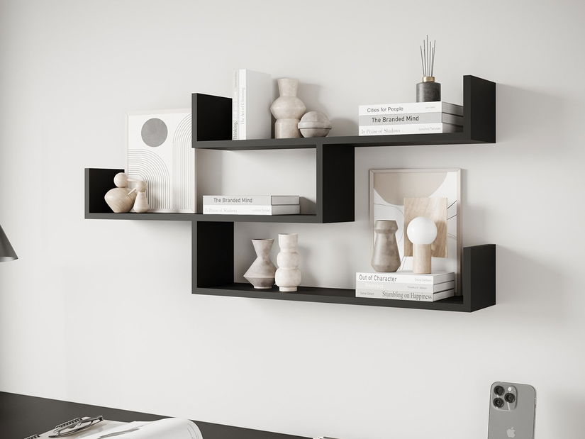 Polc Cyzara 3 (grafitszürke)