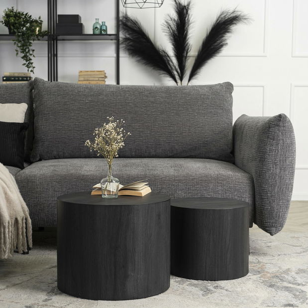 Set 2 ks konferenčných stolíkov Liloo (čierna) 