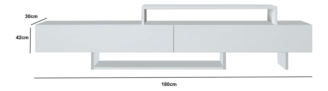 TV stolík/skrinka Franc 14 (biela)