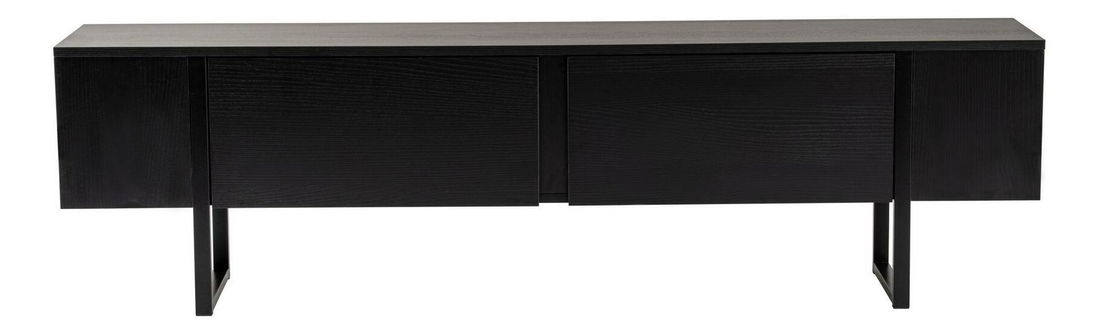 TV szekrény Seronitta (sötét fa + fekete)