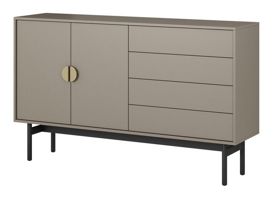 Komód Stellia S5 (cappuccino + fekete)