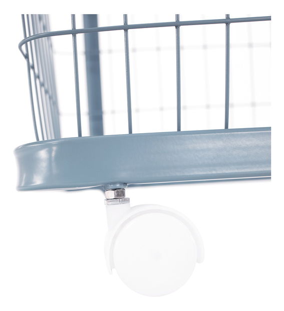 Kôš na bielizeň Harmas (kov + sivomodrá)