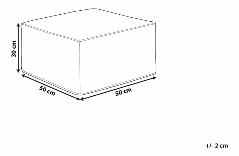 Taburetka 50x30 cm Manley (svetlobéžová)