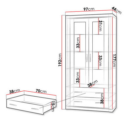 Vitrin Xena XV-17 (trufl tölgy)
