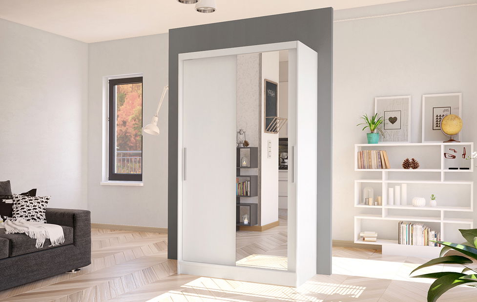 Šatníková skriňa Coletta III (biela)