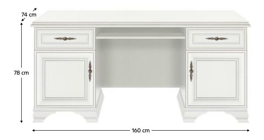 PC stolić Kuito BIU2D2S (alpska bijela)