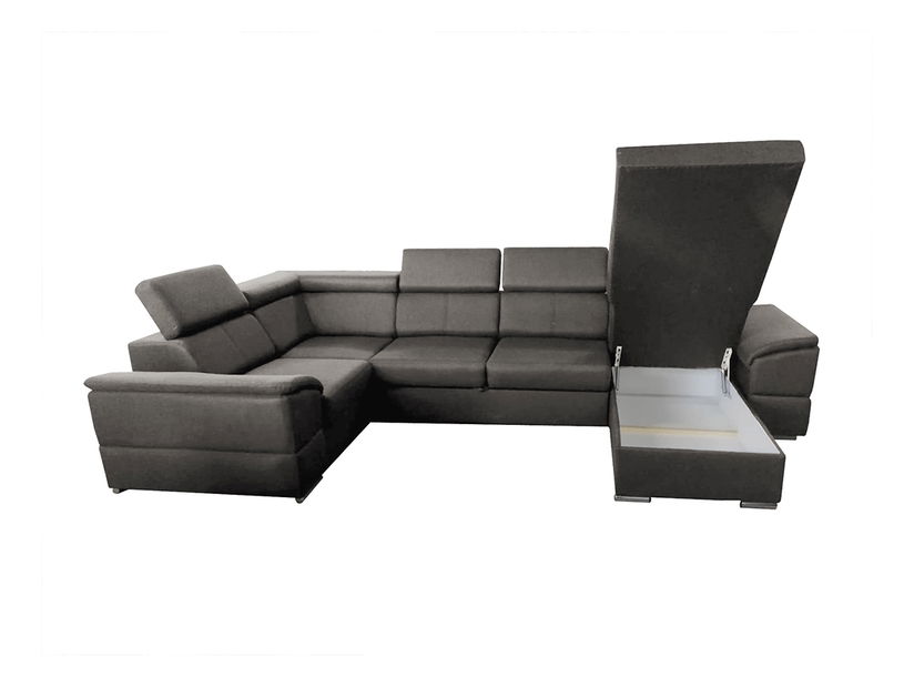 Rohová sedačka v tvare U Seglaria (sivohnedá) (P) *bazár