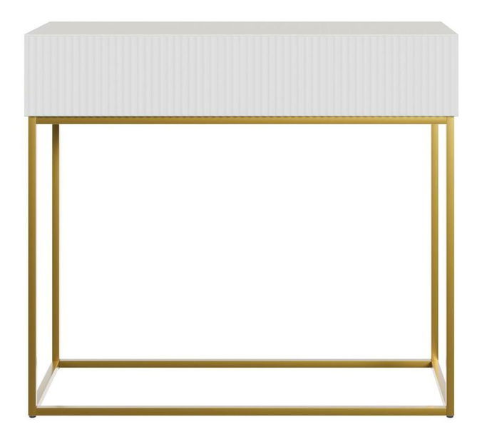 Konzolni stolić Vertigo V4 (bijela + zlatna)