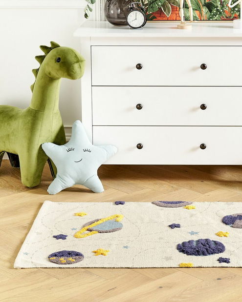 Set 2 ukrasna jastuka 40 x 60 cm Lanro (bijela)