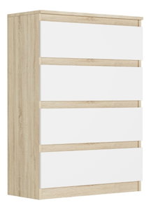 Komoda Runeus (hrast sonoma + bijela)