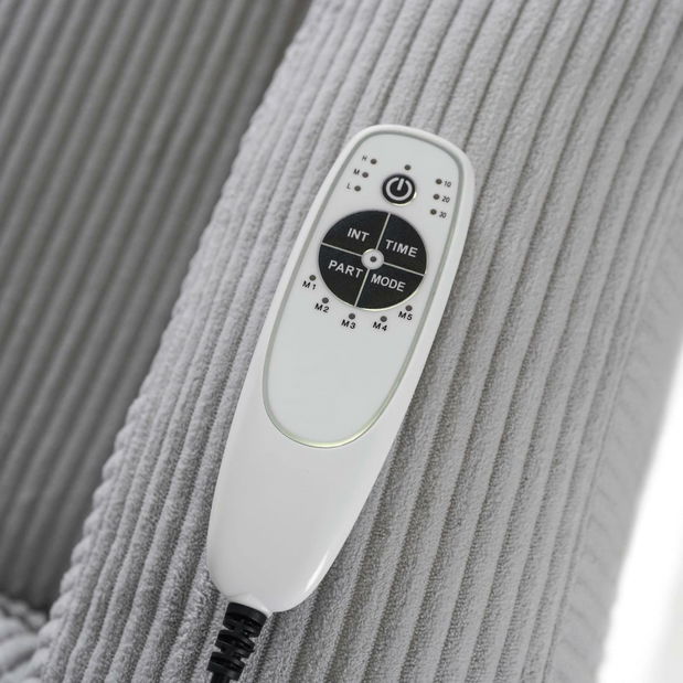 Masažna fotelja Banesto (svijetlosiva) 