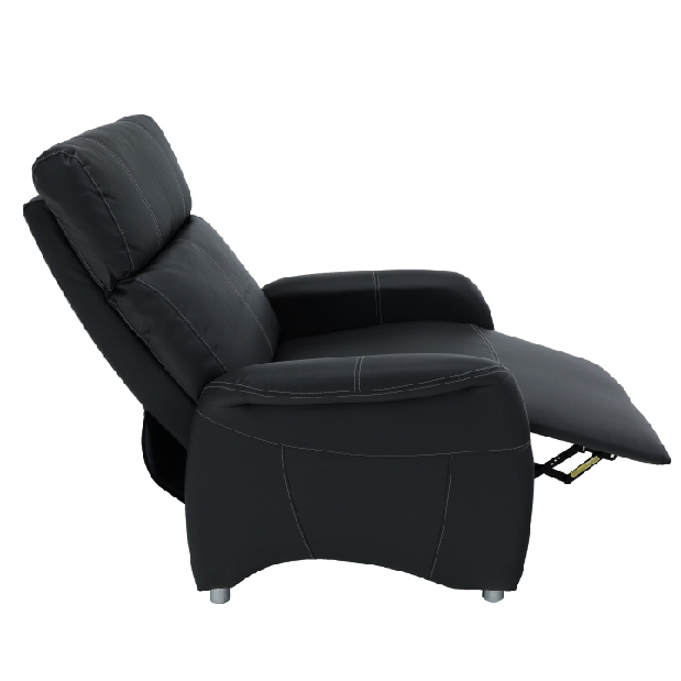 Fotoliu pentru relax Francesco CH 113100 piele PU Negru