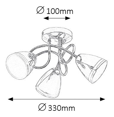 Bodové svietidlo Martin 5934 (chrómová)