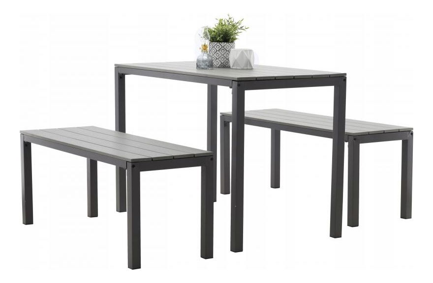 Set mobilier de grădină Yoggi (gri)