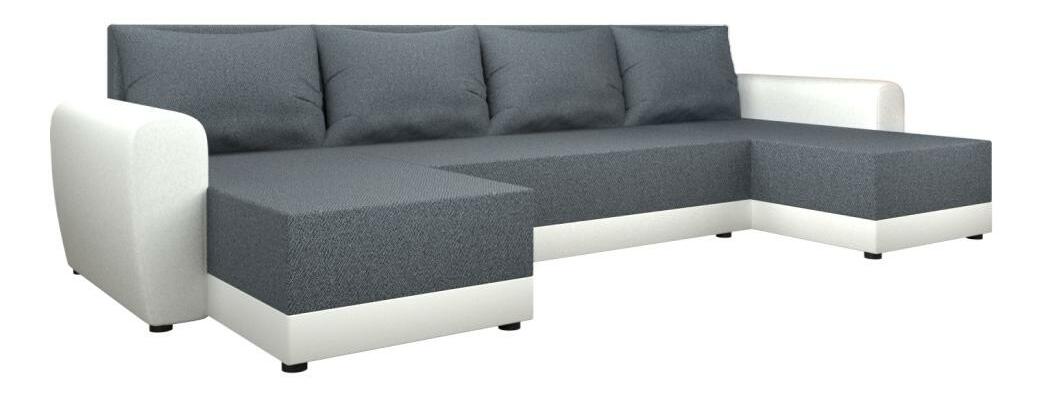 Rohová sedacia súprava U Debiera (sivá + biela)