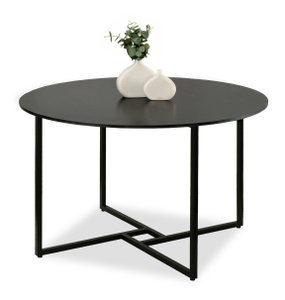 Masă de sufragerie Bird (lemn negru + negru)
