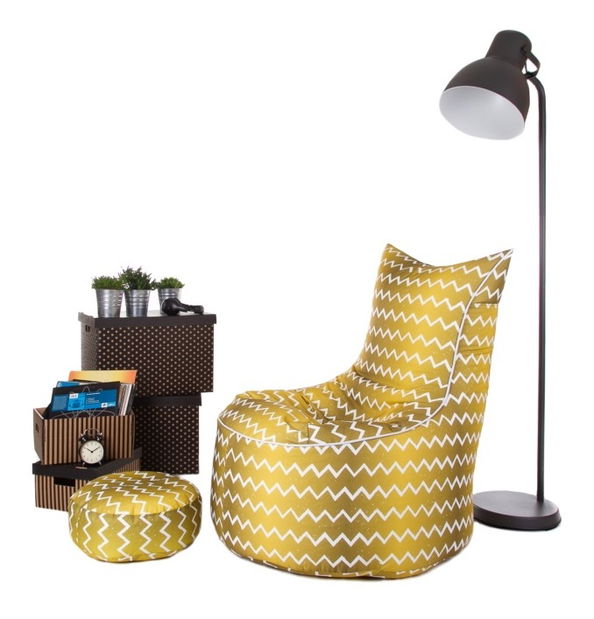 Sedací vak Jung XXXL (podnožka ZADARMO) (TD 584)