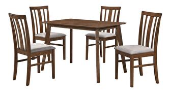 Set mobilier sufragerie Republica (nuc + bej) (pentru 4 persoane)