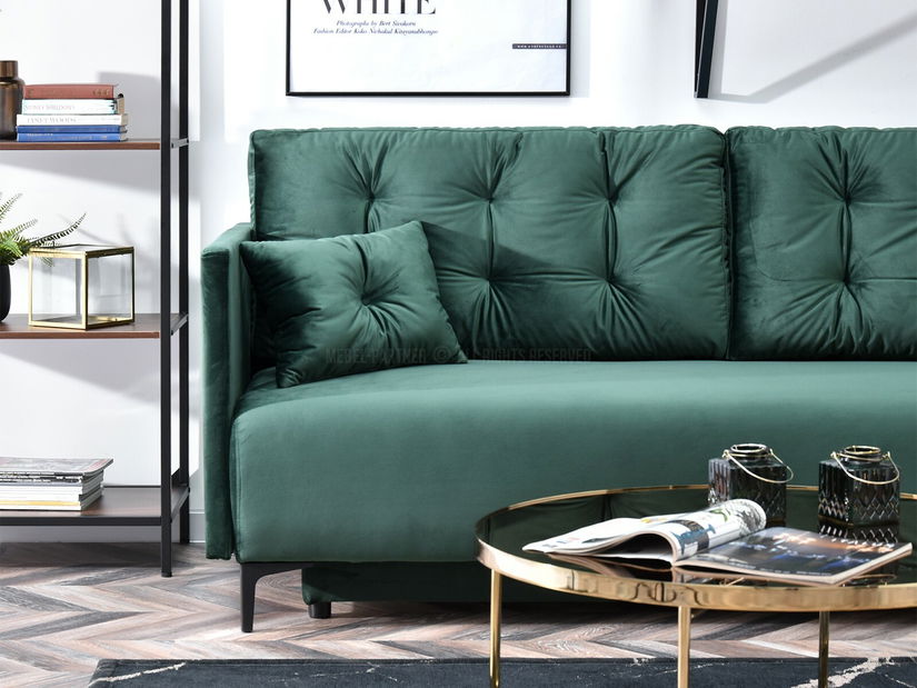 Canapea două locuri Mastil (negru)