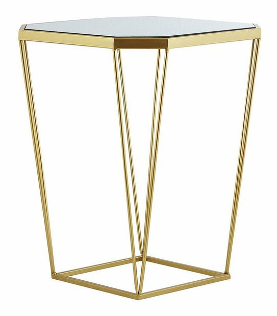 Set stolića za kavu 2 kom. SIENE (MDF) (zlatna)