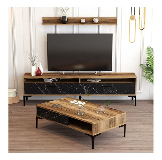 Mobilier living Irma (Nuc + Negru)