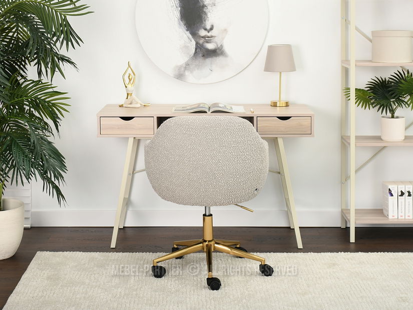 Kreslo Lolo (béžová + zlatá)