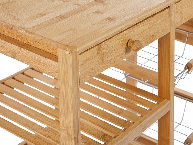 Servírovací stolík Morza (svetlé drevo)