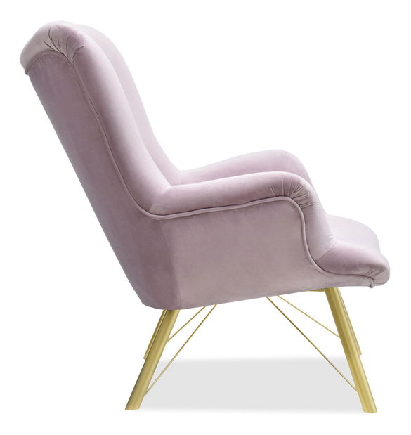 Relax fotel Dawntawn (világoslila + arany)