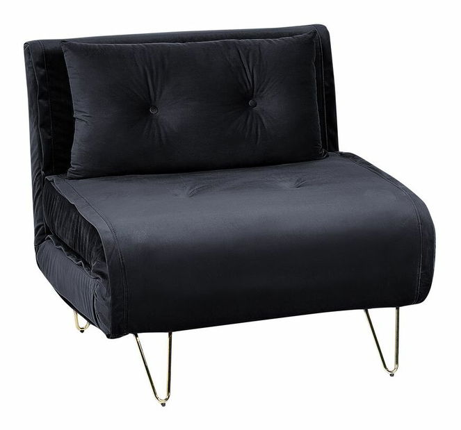 Rozkladacie kreslo Vignette (čierna) 