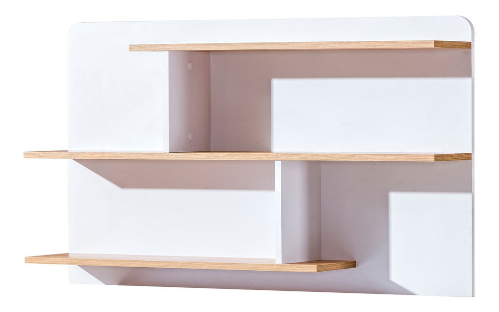 Sistem de rafturi Lavendon L8 (Stejar nash + alb lucios)