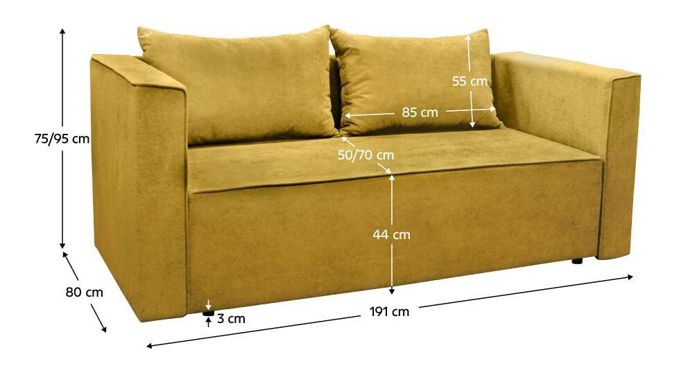 Sofa Paddington (žuta)